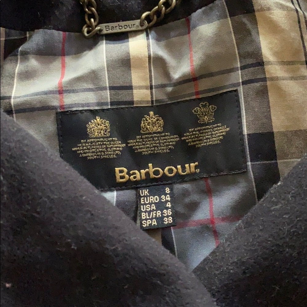 Barbour Peacoat - great condition